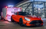 Mercedes AMG GT blackseries in trailer
